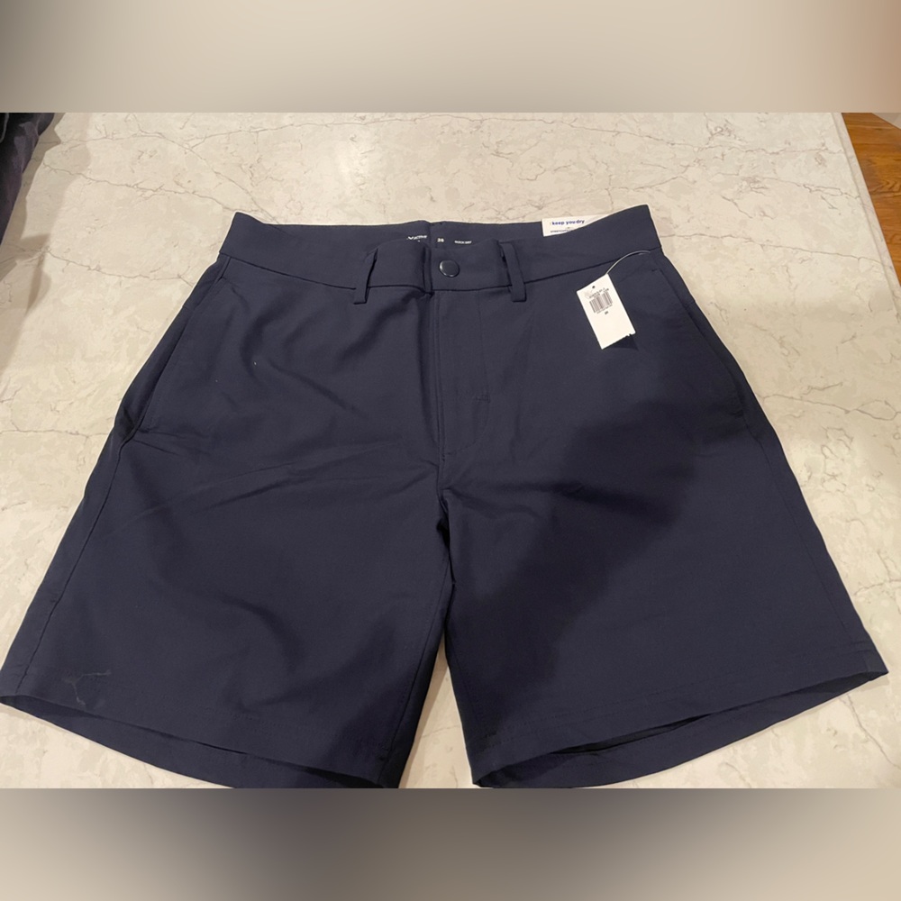 Old Navy Dark Blue Flat Front Shorts